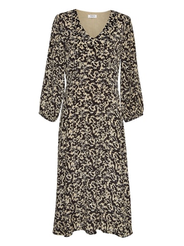 MOSS COPENHAGEN Kleid "Rhian" in Beige/ Schwarz