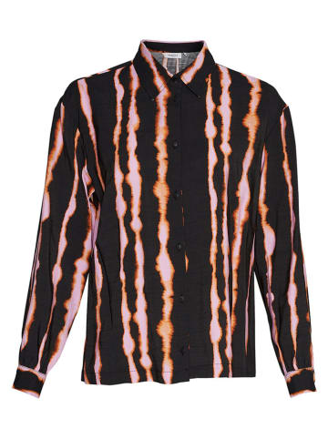 MOSS COPENHAGEN Hemd "Selfrida Dilvera" in Schwarz/ Rosa