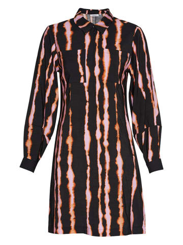 MOSS COPENHAGEN Kleid "Selfrida Dilvera" in Schwarz/ Rosa