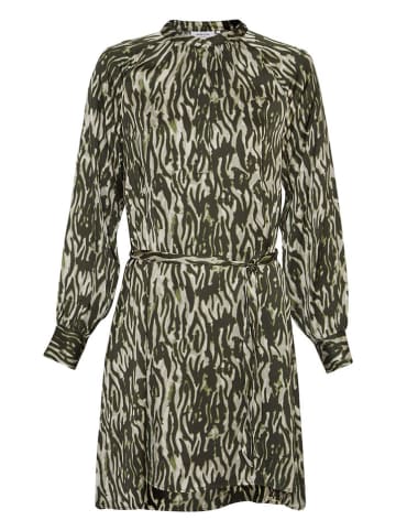 MOSS COPENHAGEN Kleid "Joceline Irida" in Khaki/ Creme