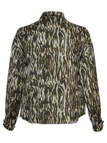 MOSS COPENHAGEN Blouse "Joceline Irida" kaki/crème