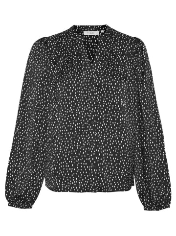 MOSS COPENHAGEN Hemd "Hanalisa Myrina" in Schwarz/ Weiß