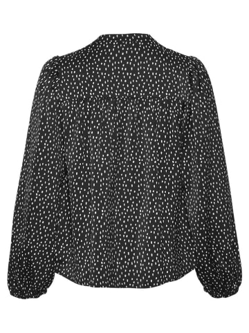 MOSS COPENHAGEN Hemd "Hanalisa Myrina" in Schwarz/ Weiß