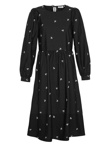 MOSS COPENHAGEN Kleid "Beninette Nona" in Schwarz/ Weiß