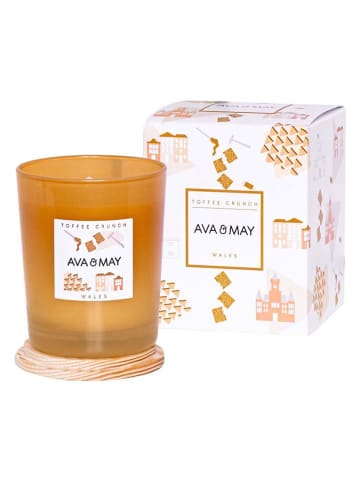 AVA & MAY Duftkerze "Toffee Crunch" in Orange - 180 g