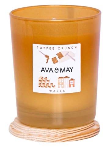 AVA & MAY Duftkerze "Toffee Crunch" in Orange - 180 g