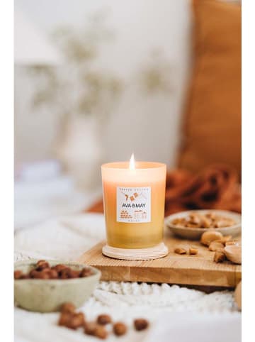 AVA & MAY Duftkerze "Toffee Crunch" in Orange - 180 g