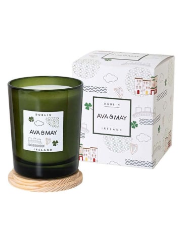 AVA & MAY Duftkerze "Dublin" in Grün - 180 g