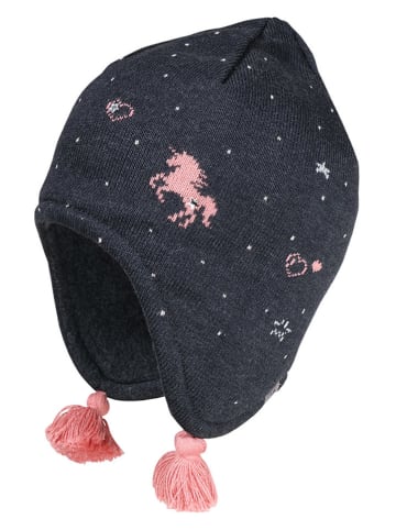 MaxiMo Muts donkerblauw/lichtroze