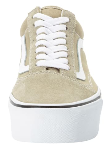 Vans Leren sneakers "Old Skool Stackform" kaki