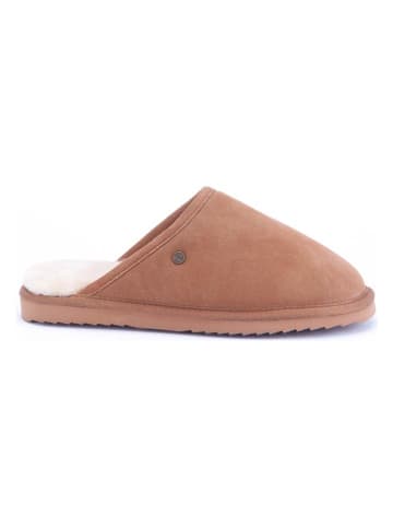 Warmbat Leder-Hausschuhe "Classic" in Hellbraun