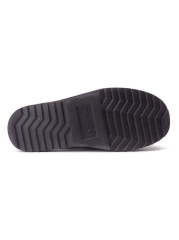 Warmbat Leder-Hausschuhe "Classic" in Schwarz