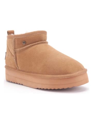 Warmbat Leder-Boots "Durack" in Hellbraun