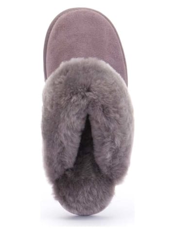 Warmbat Leder-Hausschuhe "Flurry" in Lila