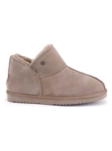 Warmbat Leder-Hausschuhe "Willow" in Beige