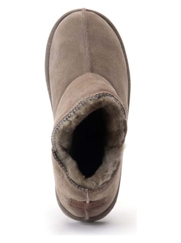 Warmbat Leder-Hausschuhe "Willow" in Beige