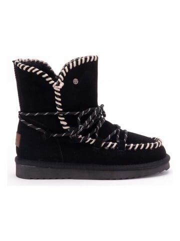 Warmbat Leder-Boots "Waturra" in Schwarz