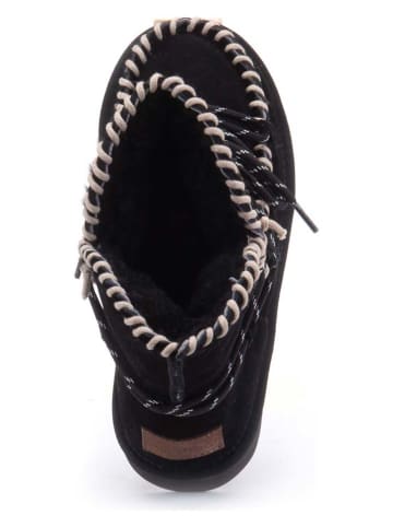 Warmbat Leder-Boots "Waturra" in Schwarz