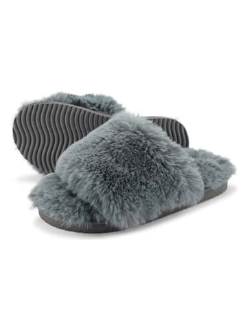 Flip Flop Hausschuhe in Anthrazit