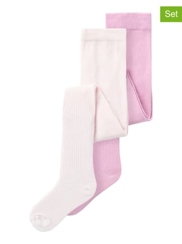 name it 2er-Set: Strumpfhosen in Rosa/ Pink