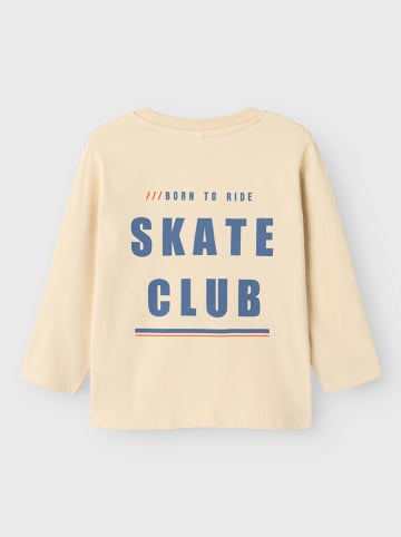 name it Longsleeve "Otis" in Creme/ Blau/ Orange
