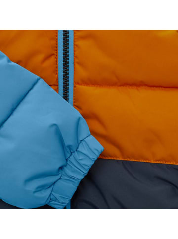 Color Kids Doorgestikte jas blauw/oranje/donkerblauw
