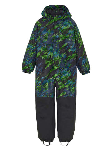 Color Kids Kombinezon zimowy w kolorze czarnym ze wzorem