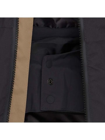Color Kids Ski-/ Snowboardjacke in Beige/ Khaki/ Schwarz
