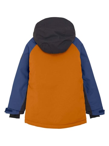 Color Kids Ski-/ Snowboardjacke in Schwarz/ Blau/ Orange