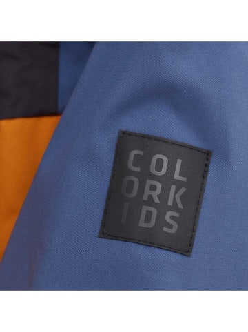 Color Kids Ski-/ Snowboardjacke in Schwarz/ Blau/ Orange