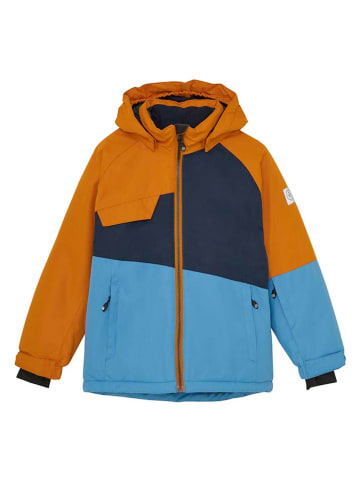Color Kids Kurtka narciarska w kolorze pomarańczowo-niebiesko-błękitnym