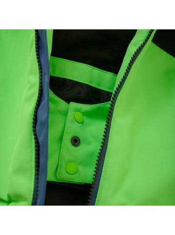Color Kids Ski-/snowboardjas blauw/zwart/groen