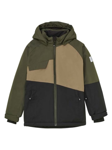 Color Kids Ski-/ Snowboardjacke in Khaki/ Beige/ Schwarz