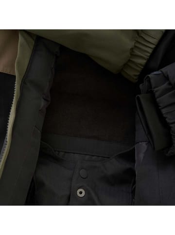 Color Kids Ski-/ Snowboardjacke in Khaki/ Beige/ Schwarz