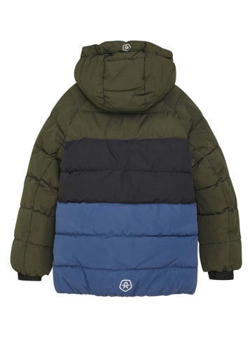 Color Kids Ski-/ Snowboardjacke in Khaki/ Blau