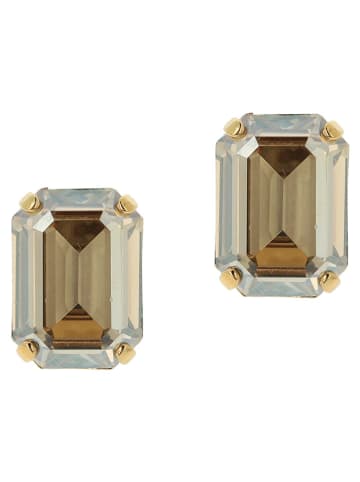 Otazu Vergold. Ohrstecker mit Swarovski Kristallen