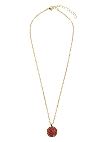 Otazu Vergulde ketting met Swarovski-kristal - (L)42 cm
