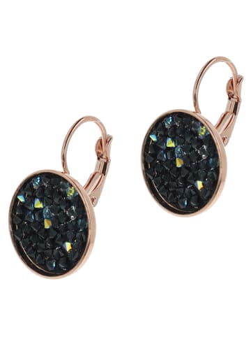 Otazu Vergulde oorhangers met Swarovski-kristallen