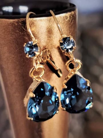 Otazu Vergold. Ohrhänger mit Swarovski Kristallen