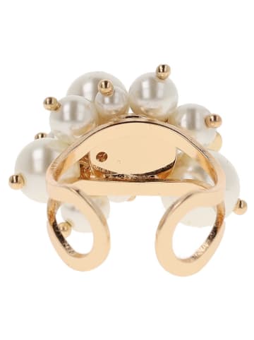 Otazu Vergulde ring met Swarovski kristallen en parels