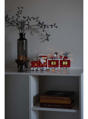 Konstsmide Houten ledsilhouet "Trein" rood - (B)29,2 x (H)13,5 x (D)5,7 cm