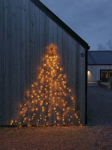 Konstsmide Ledlichtgordijn "Triangel" amber - (H)2,7 m