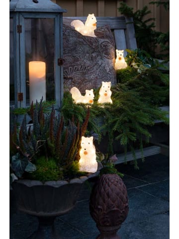 Konstsmide 5-delige set: decoratieve ledlampen "Squirrels" warmwit - (H)12 cm