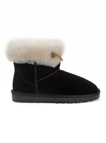 NICEBAY Leder-Winterboots "Lertrude" in Schwarz