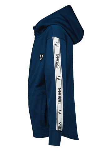 Messi Sweatjacke in Dunkelblau/ Weiß