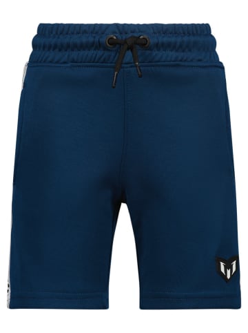 Messi Sweatshorts in Dunkelblau/ Weiß