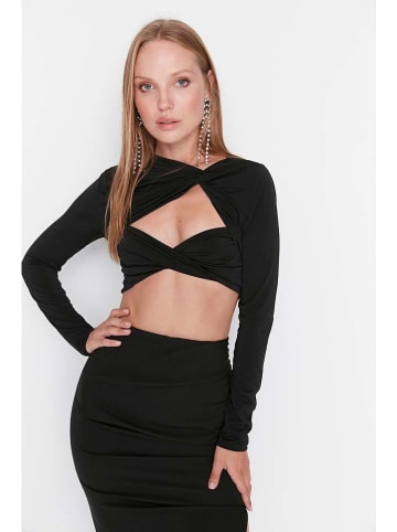 trendyol Top in Schwarz