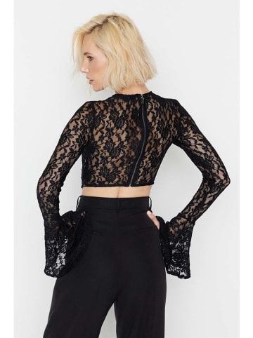 trendyol Bluse in Beige/ Schwarz