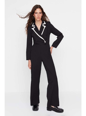 trendyol Jumpsuit in Schwarz/ Weiß