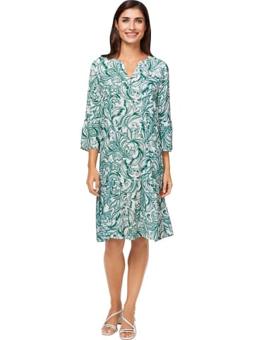 Heine Kleid in Grün/ Weiß